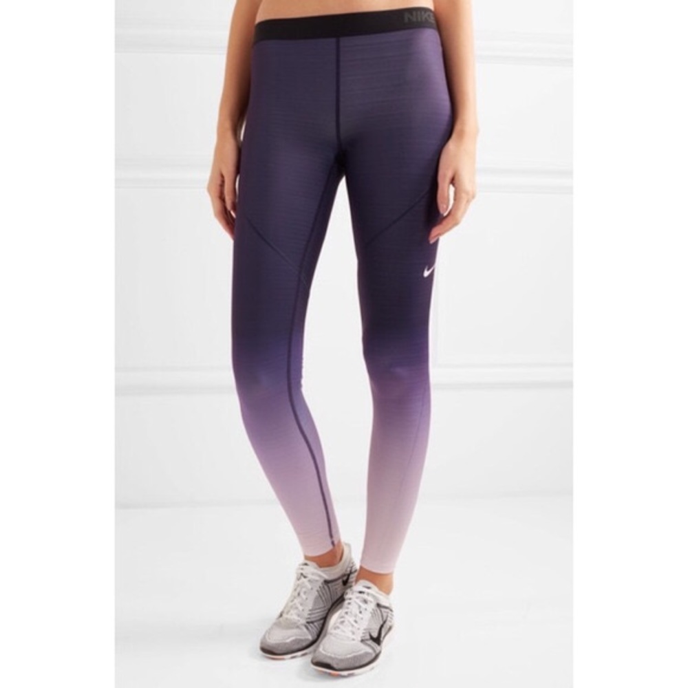 🦄 Nike Pro Purple Ombre Dri-FIT Leggings 🦄